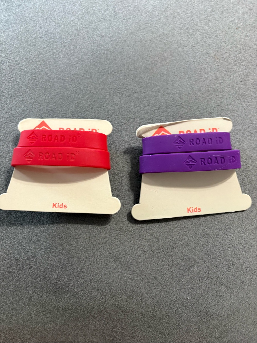 Road ID Kids Replacement Silicone Bands Purple Red XS And S NEW